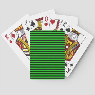 Jeu De Cartes Green Black Stripes Motif sans charme