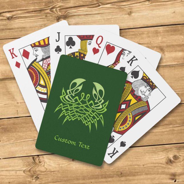 Jeu De Cartes Green crab Celtic Knot (Créateur téléchargé)