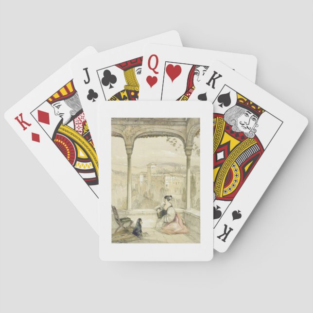Jeu De Cartes Grenade (Alhambra), plate 9 from 'Sketches of Spai (dos)