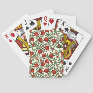 Jeu De Cartes Grenades et papillons Bella sur blanc