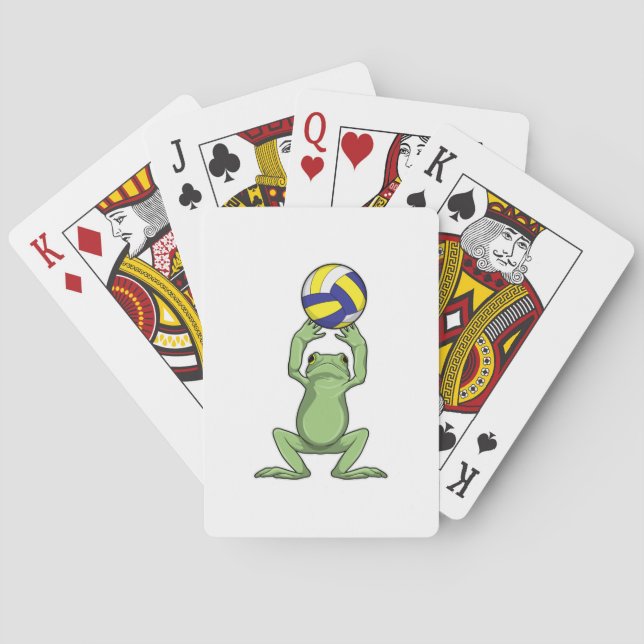 Jeu De Cartes Grenouille avec volleyball (dos)