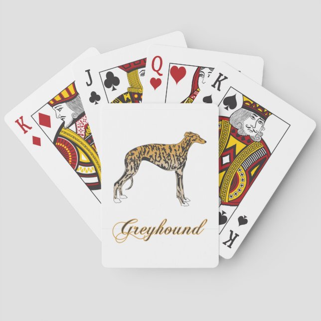 Jeu De Cartes Greyhound Red Brindle (dos)
