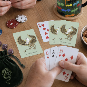 Jeu De Cartes Griffon Fantastique Brun Majestueux Mythe Gryphon