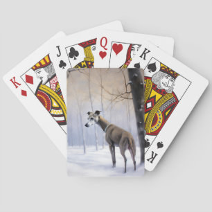 Jeu De Cartes Grise Italienne Laisser Il Neige Noël