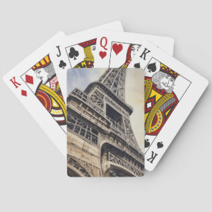 Jeu De Cartes Gros plan Tour Eiffel Paris Love City Travel