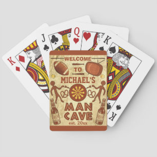 Jeu De Cartes Grotte Homme drôle avec votre nom personnalisé
