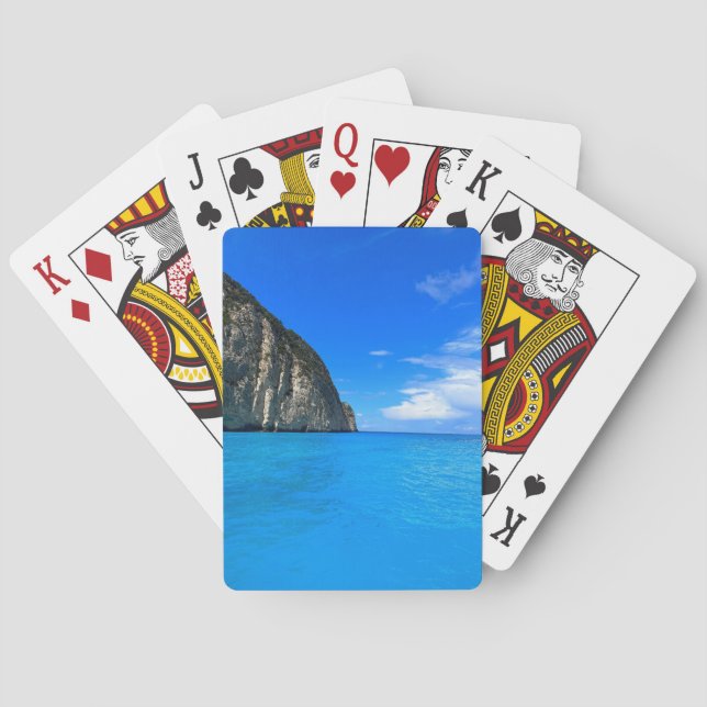 Jeu De Cartes Grottes bleues Zakynthos Grèce (dos)