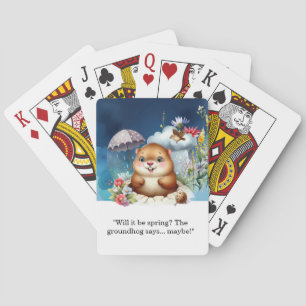 Jeu De Cartes Groundhog Day Poker Cartes - amusant et curieux