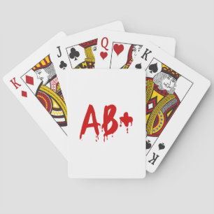Jeu De Cartes Groupe sanguin AB+ Positif #Hôpital d'horreur