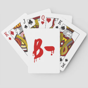 Jeu De Cartes Groupe sanguin B- Hôpital d'horreur négatif
