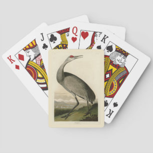 Jeu De Cartes Grue de Sandhill d'Audubon's Birds of America