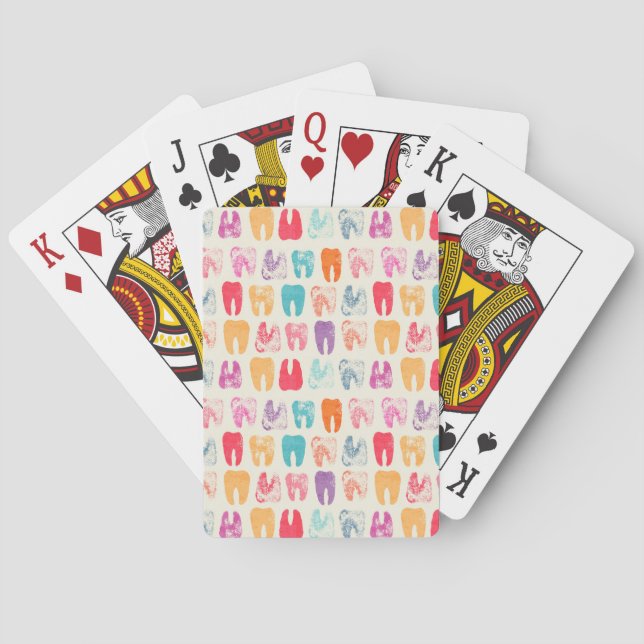 Jeu De Cartes Grunge Tooth Motif (dos)