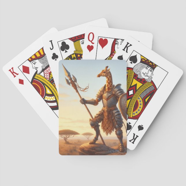 Jeu De Cartes Guerrier de girafe (dos)