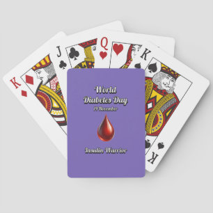 Jeu De Cartes Guerrier insulin. Journée mondiale du diabète.