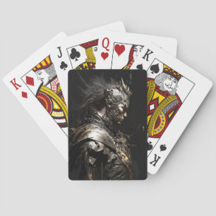 Jeu De Cartes Guerrier Portrait Imaginaire Peinture Caractère fo