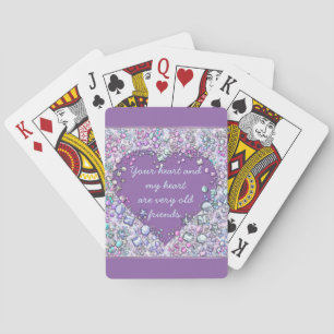 Jeu De Cartes Guillemets précieux étincelants