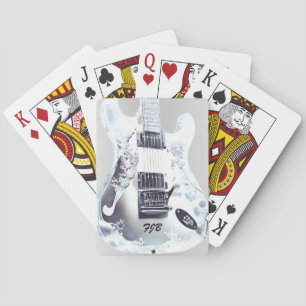 Jeu De Cartes Guitare en Lucite, Cadeau de Mariage Personnalisé