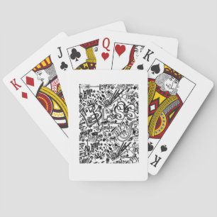 Jeu De Cartes Guitare Lover Cadeau Motif de guitare