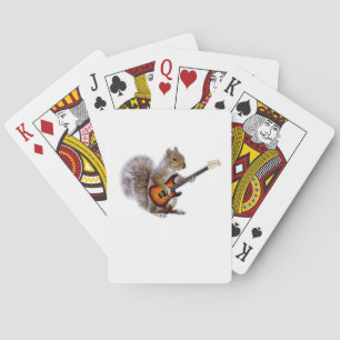 Jeu De Cartes Guitare Lover   Écureuil Jouant de la guitare