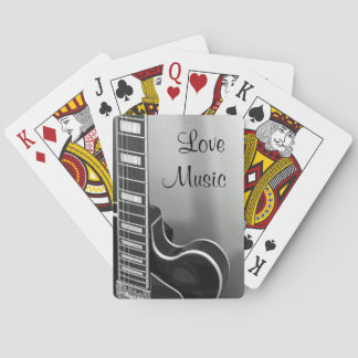 Jeu De Cartes Guitare personnalisable de musique d'amour