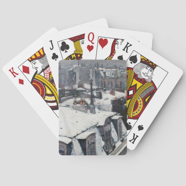 Jeu De Cartes Gustave Caillebotte - Toits dans la neige (dos)
