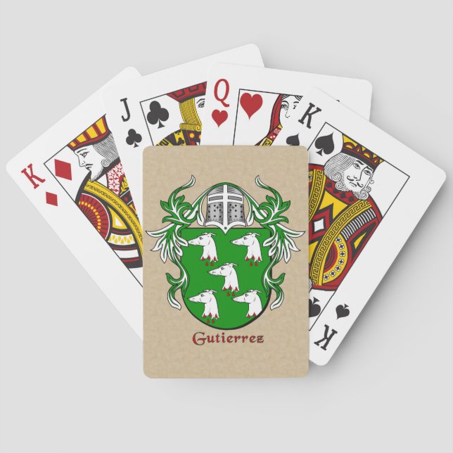 Jeu De Cartes Gutierrez Bouclier héraldique avec manteau (dos)