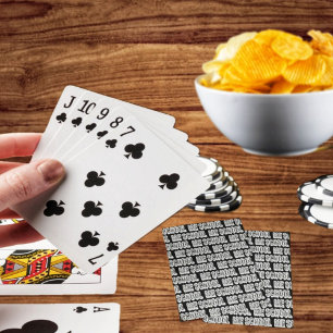 Jeu De Cartes H. Métal Translucide-Wht