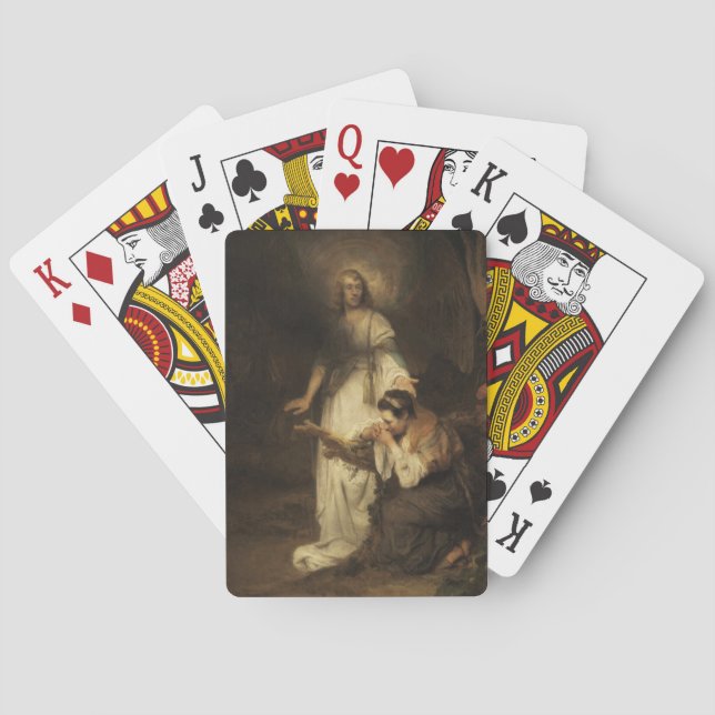 Jeu De Cartes Hagar et l'Ange (par Carel Fabritius) (dos)