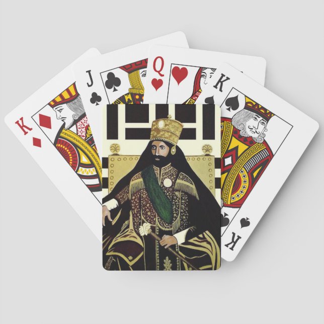 Jeu De Cartes Haile Selassie Jah Rasta Africa Roots (dos)