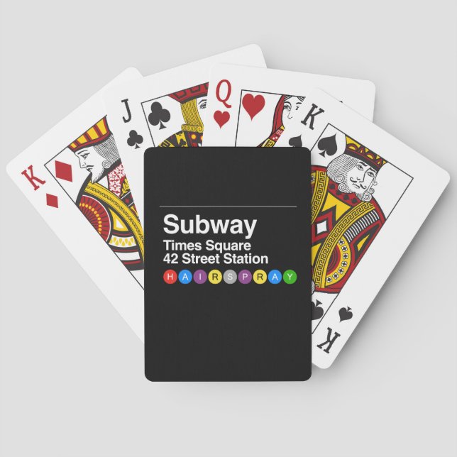 Jeu De Cartes Hairspray de la musique (dos)