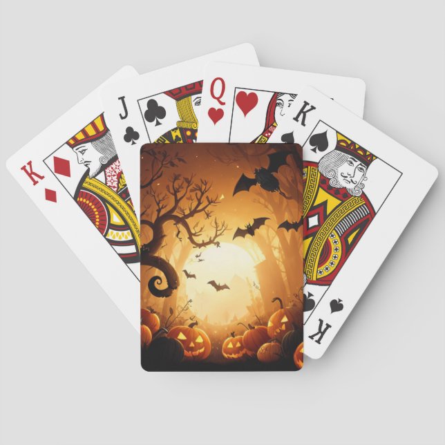 Jeu De Cartes Halloween/chauve-souris/Citrouille/automne (dos)