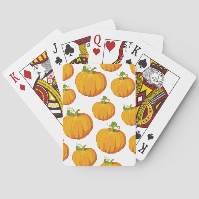 Jeu De Cartes Halloween Citrouille Et Éffrayant Trou Ou Traite (dos)