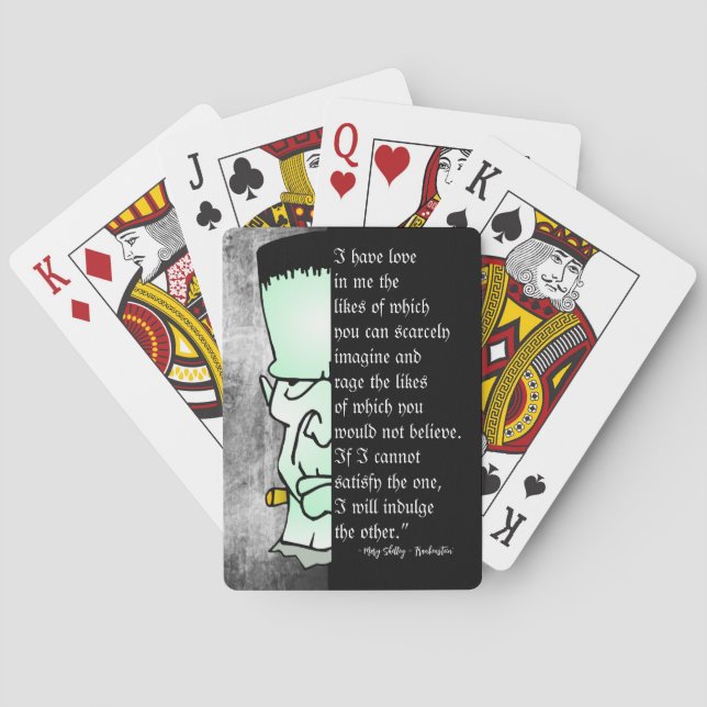Jeu De Cartes Halloween Frankenstein's Monster Love and Rage (dos)