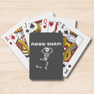 Jeu De Cartes Halloween Funny Squelette moderne Awww Snap