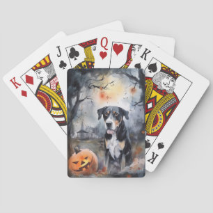 Jeu De Cartes Halloween Grand Suisse Avec Citrouilles Effrayant