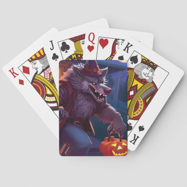 Jeu De Cartes Halloween/loup-garou/automne/automne (dos)