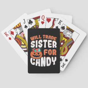 Jeu De Cartes Halloween Va Échanger Soeur Pour Bonbons