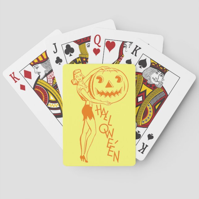 Jeu De Cartes Halloween vintage (dos)