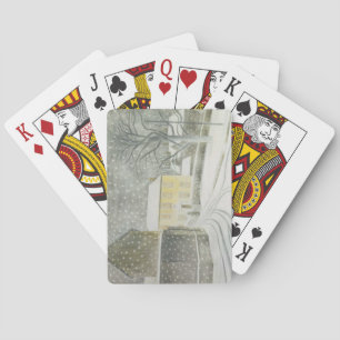 Jeu De Cartes Halstead Road à Neige (par Eric Ravilious)