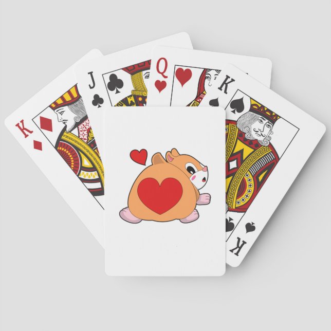 Jeu De Cartes Hamster au coeur (dos)