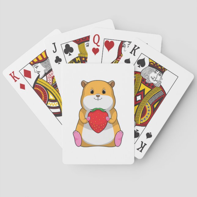 Jeu De Cartes Hamster aux fraises (dos)
