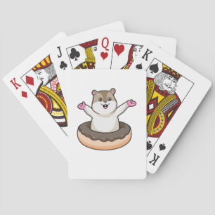 Jeu De Cartes Hamster avec de l'âne au chocolat