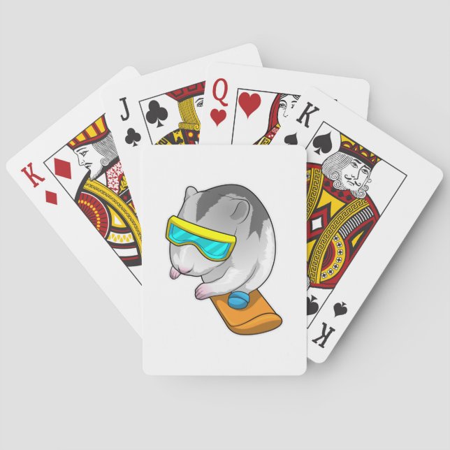 Jeu De Cartes Hamster Snowboard Snowboard (dos)