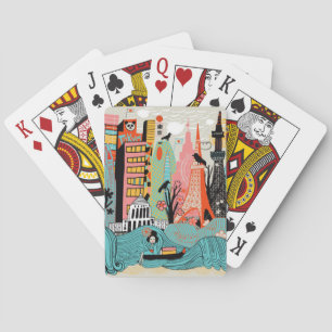Jeu De Cartes Hand Drawn Tokyo Japon