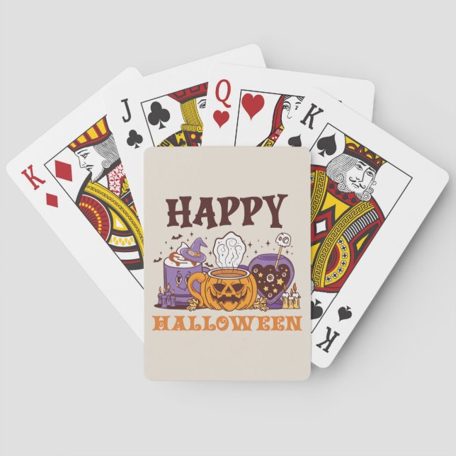Jeu De Cartes Happy Halloween café brasse (dos)