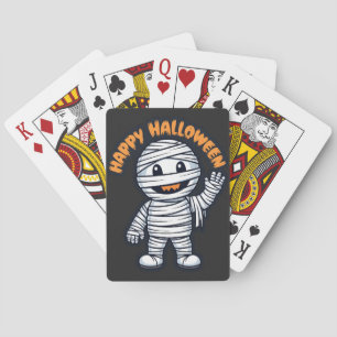 Jeu De Cartes Happy Halloween momie sympathique