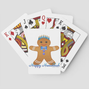 Jeu De Cartes Happy Hanoukka Gingerbread Man Menorah