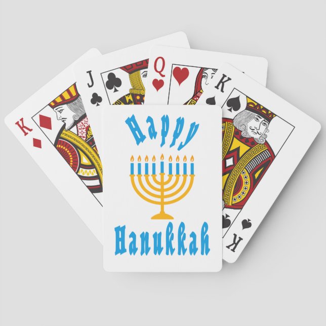 Jeu De Cartes Happy Hanukkah playing Cards (dos)