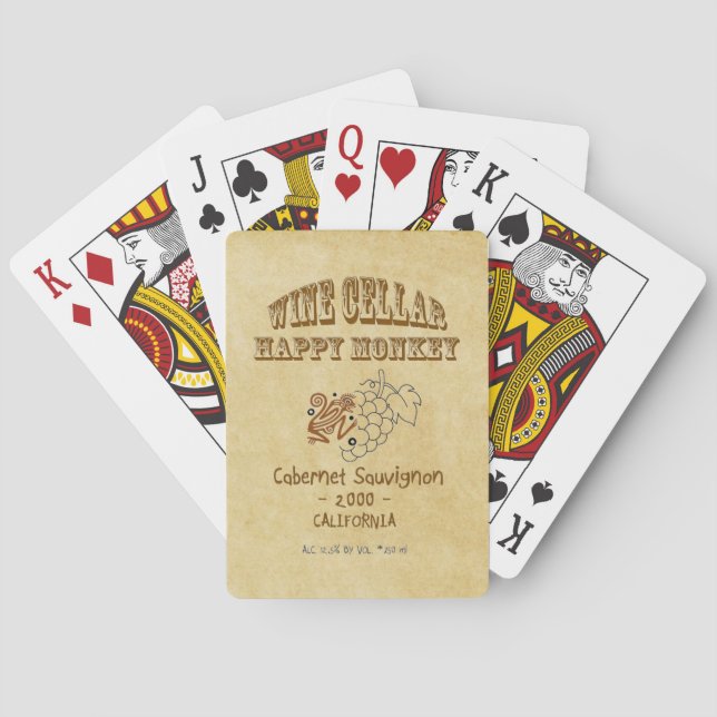 Jeu De Cartes Happy Monkey Playing Cards ! (dos)
