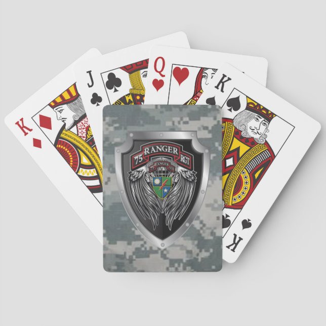 Jeu De Cartes Hardcore 75th Ranger Regiment (dos)